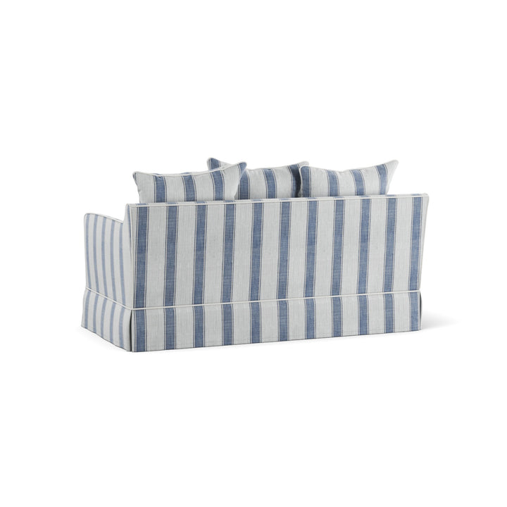 Noosa Hamptons 2 Seat Sofa Blue Sky Stripe