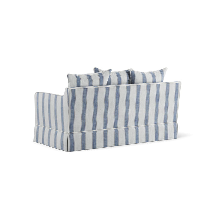 Noosa Hamptons 2 Seat Sofa Blue Sky Stripe