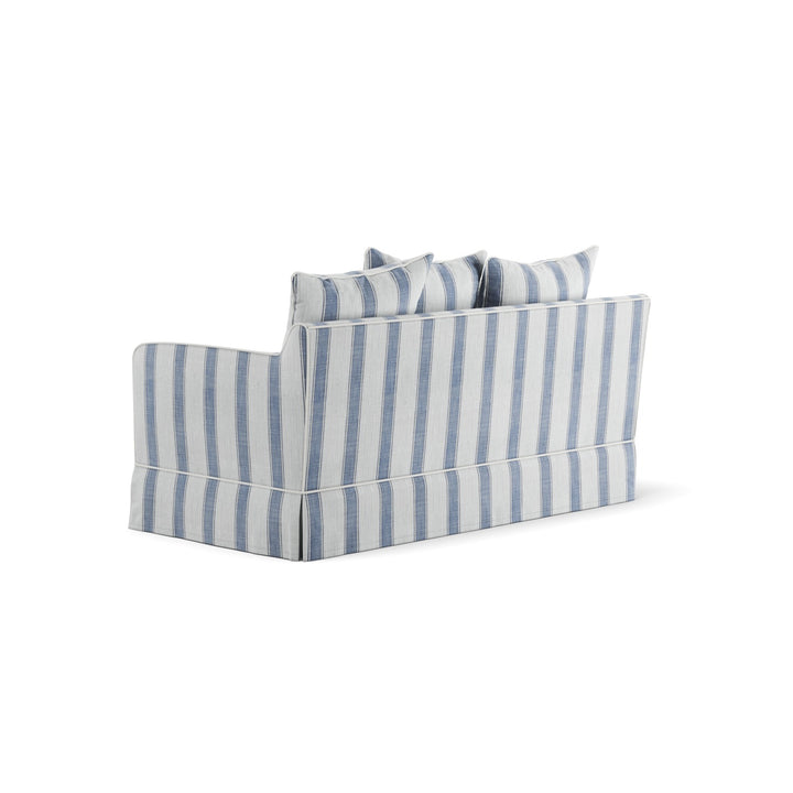 Noosa Hamptons 2 Seat Sofa Blue Sky Stripe