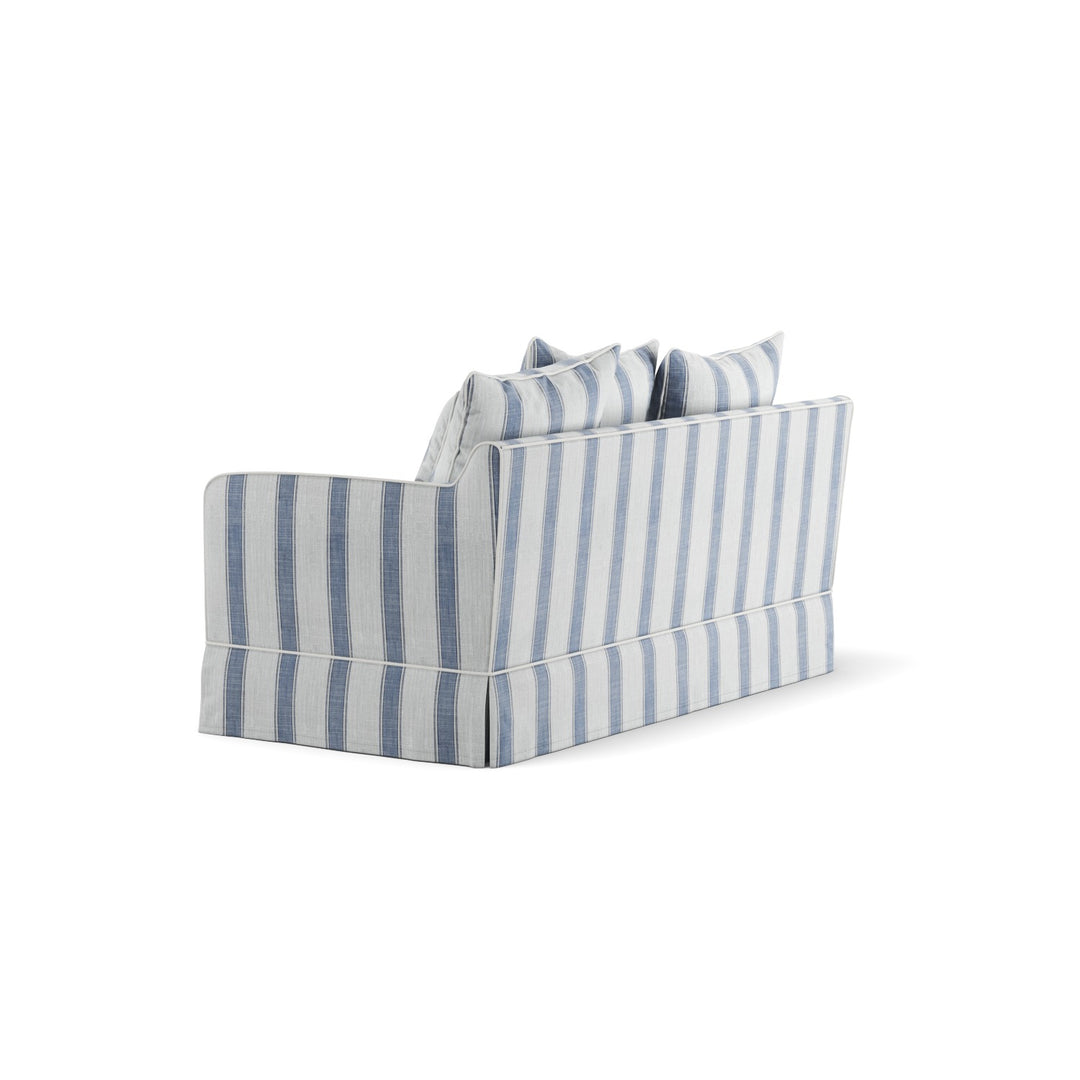 Noosa Hamptons 2 Seat Sofa Blue Sky Stripe