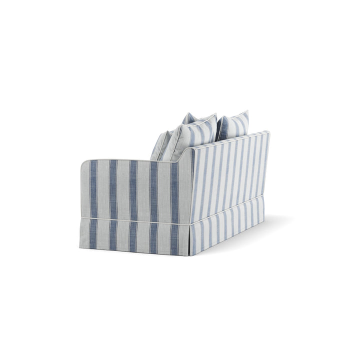 Noosa Hamptons 2 Seat Sofa Blue Sky Stripe