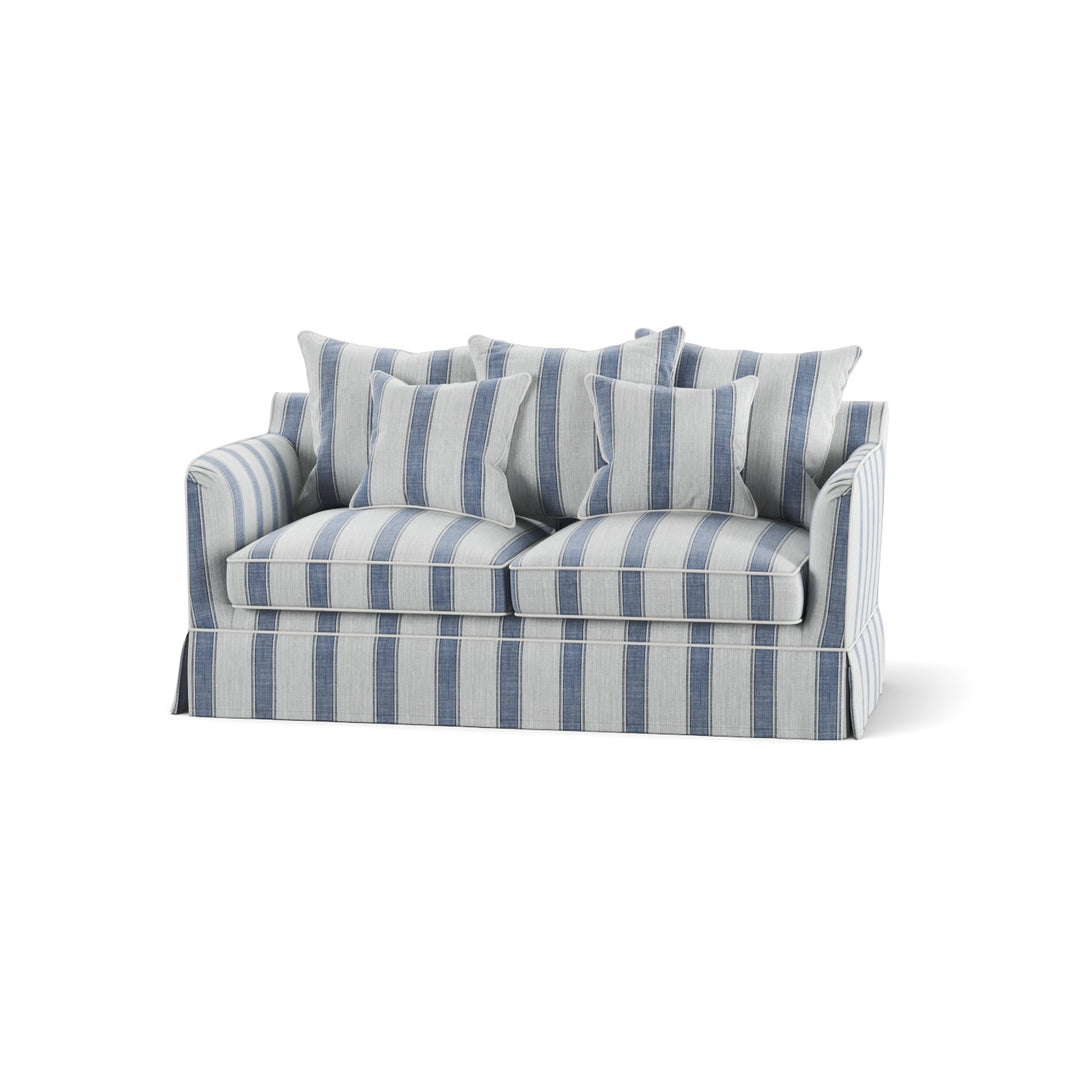 Noosa Hamptons 2 Seat Sofa Bed Noosa Blue Sky Stripe