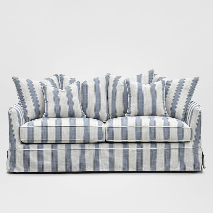 Noosa Hamptons 3 Seat Sofa Blue Sky Stripe