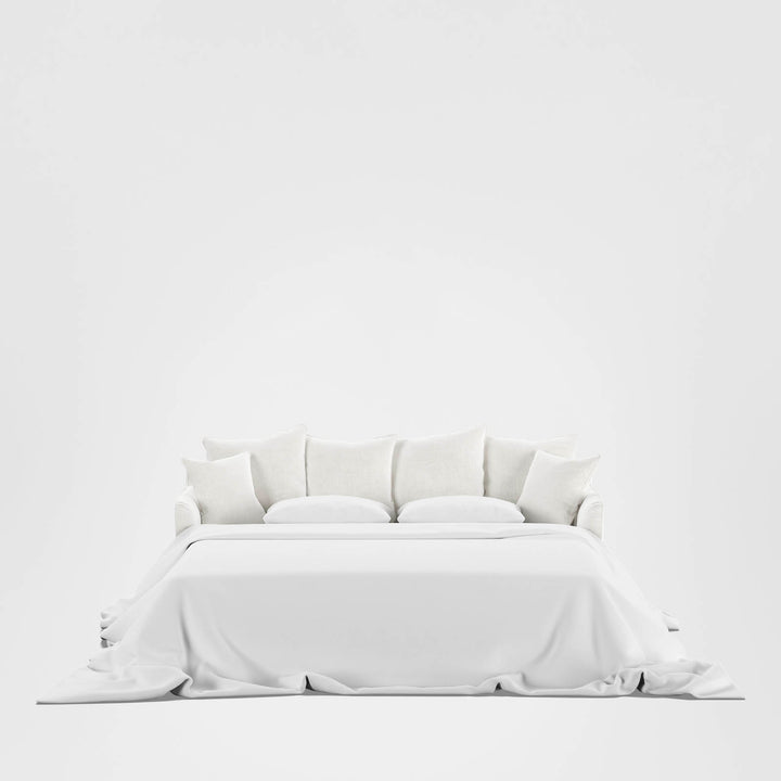 Noosa Hamptons 3 Seat Queen Sofa Bed Ivory
