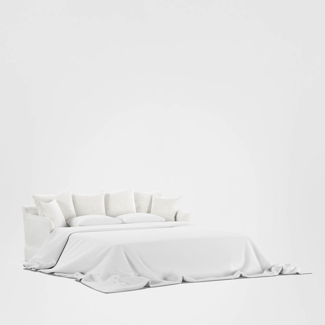 Noosa Hamptons 3 Seat Queen Sofa Bed Ivory