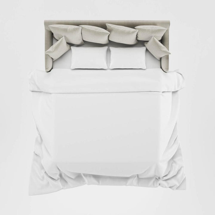 Noosa Hamptons 3 Seat Queen Sofa Bed Natural W/White Piping
