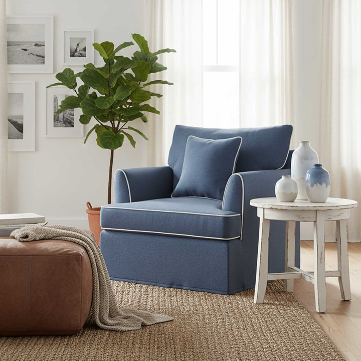 Byron Hamptons Armchair Navy