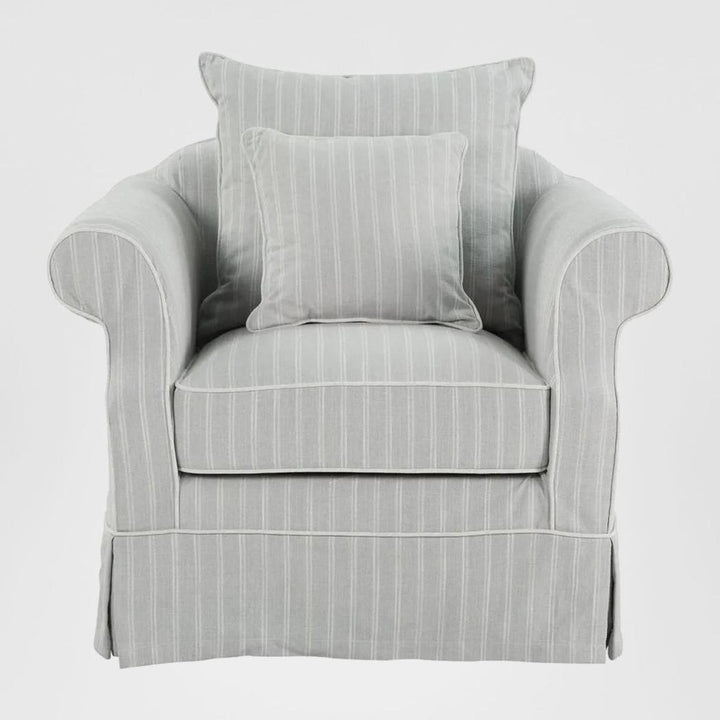 Avalon Hamptons Armchair Cloud Stripe