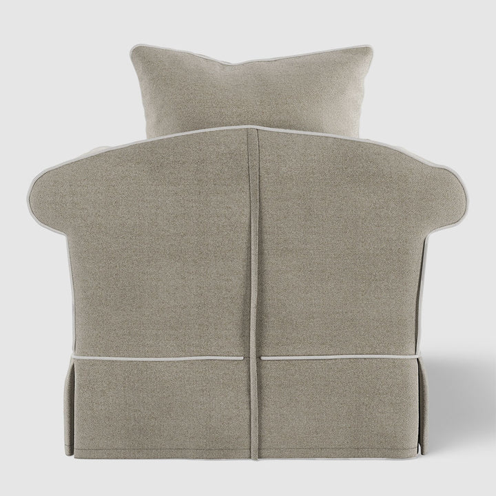 Avalon Hamptons Armchair Natural W/White Piping