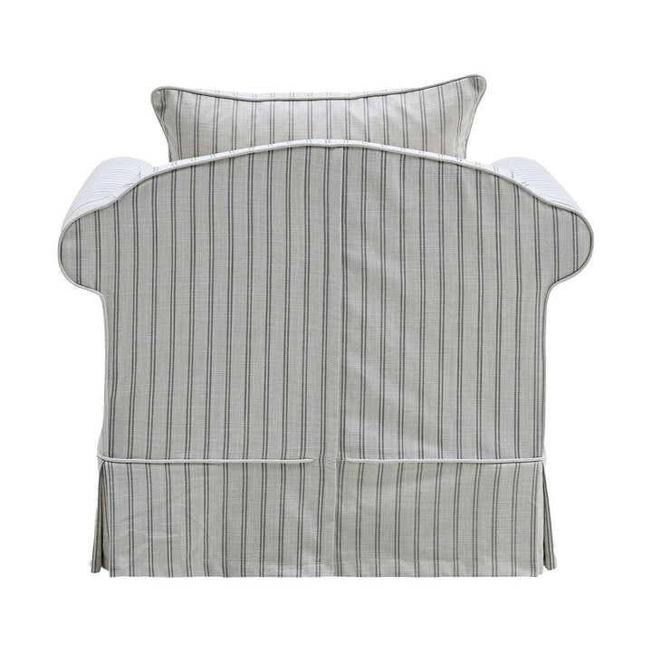 Avalon Hamptons Armchair Stone Stripe