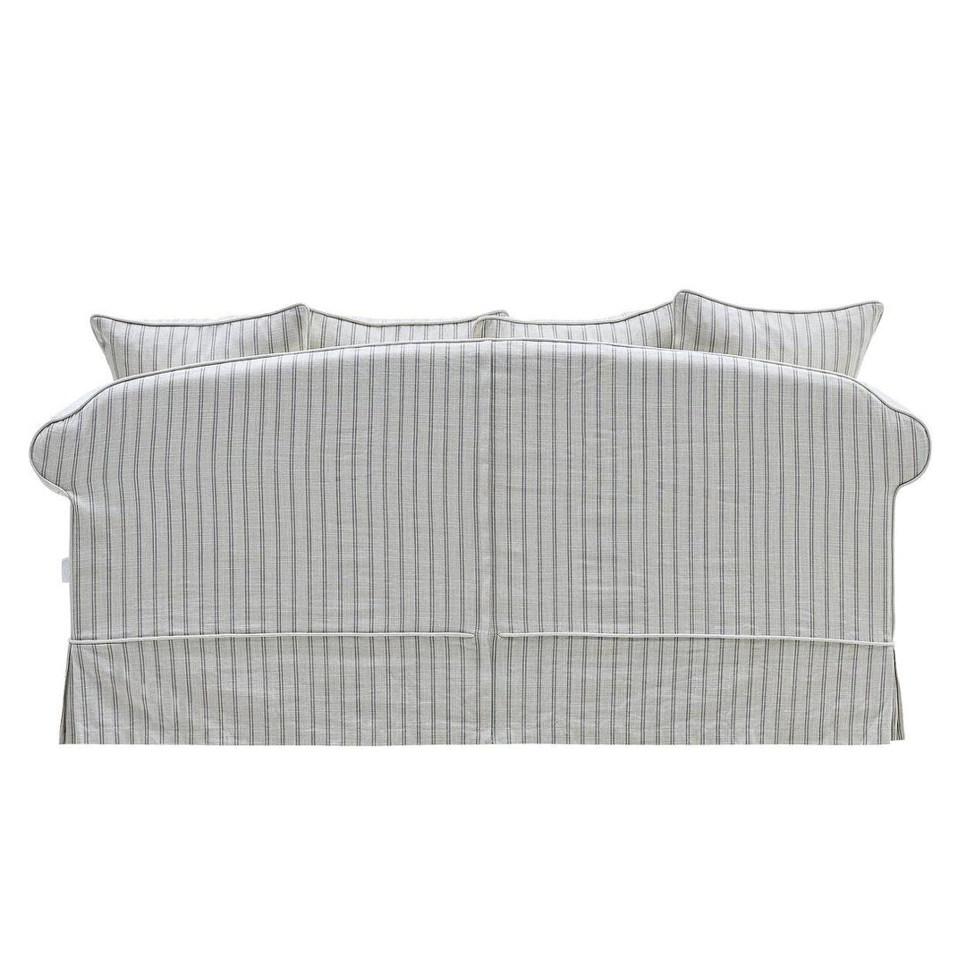 Avalon Hamptons 3 Seat Sofa Stone Stripe