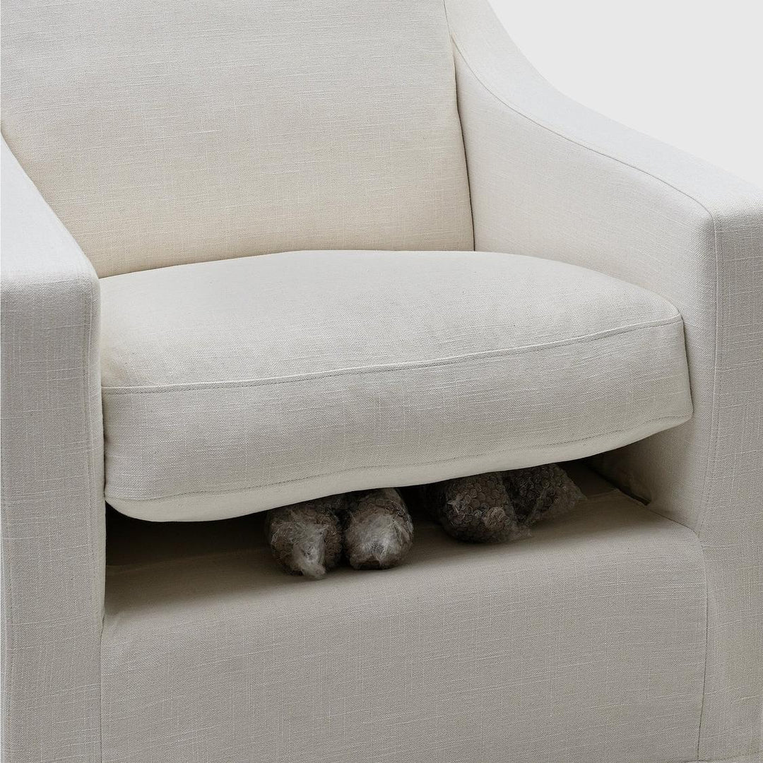 Clovelly Hamptons Armchair Ivory