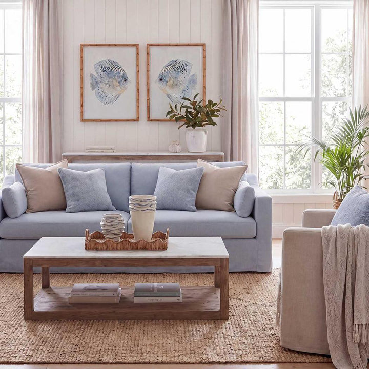 Clovelly Hamptons 3 Seat Sofa Beach
