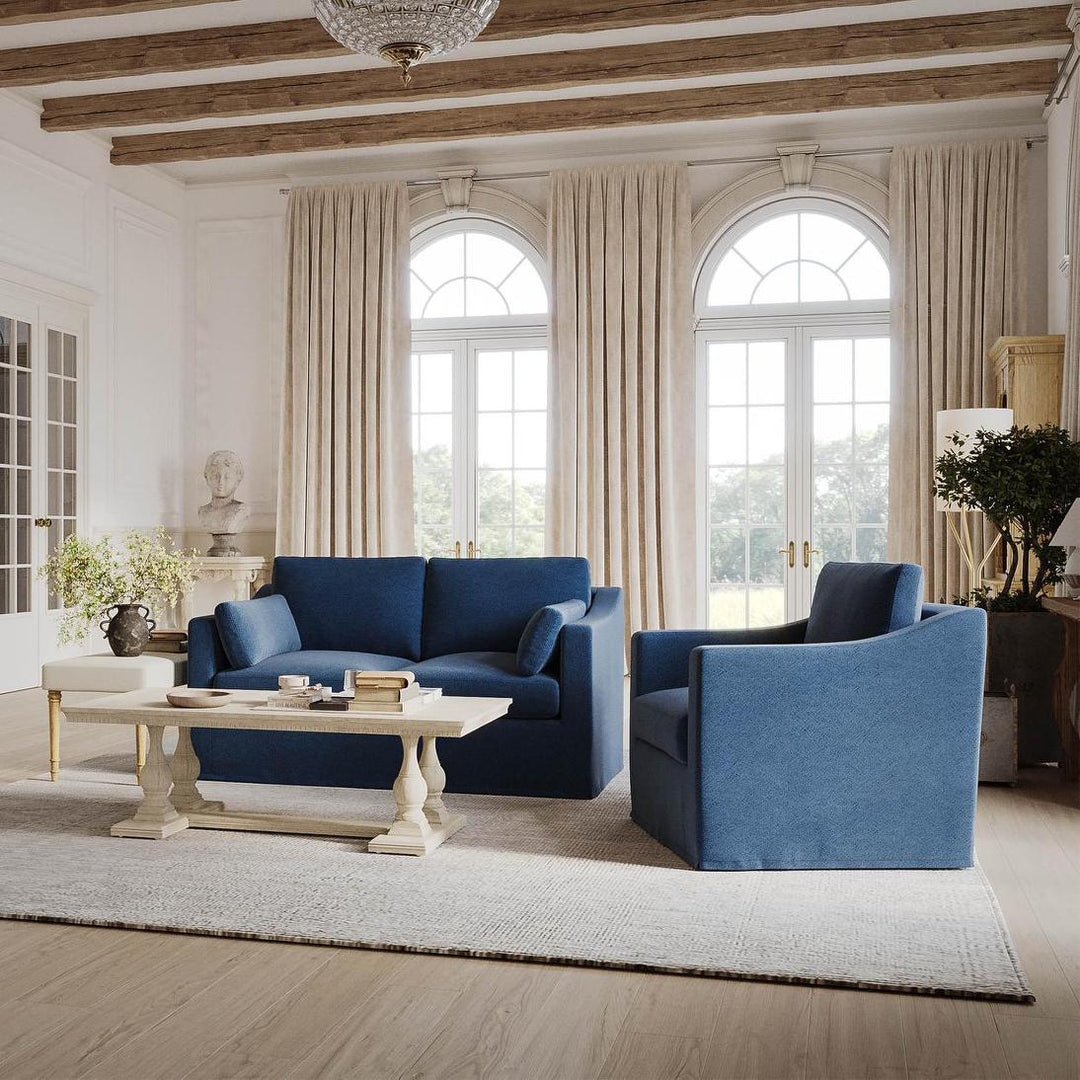 Clovelly Hamptons 2 Seat Sofa Navy