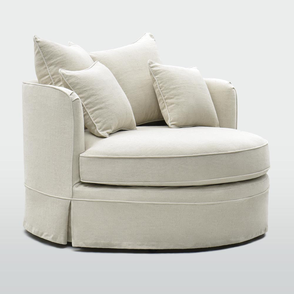 Noosa Hamptons Snuggle Chair Beige