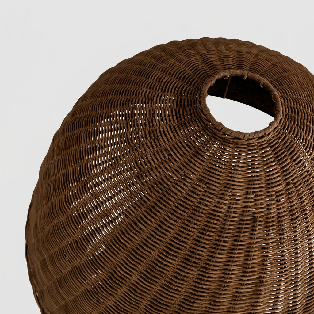 Urn Rattan Floor Lamp