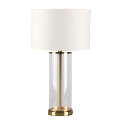 Prescott Table Lamp - Brass w White Shade