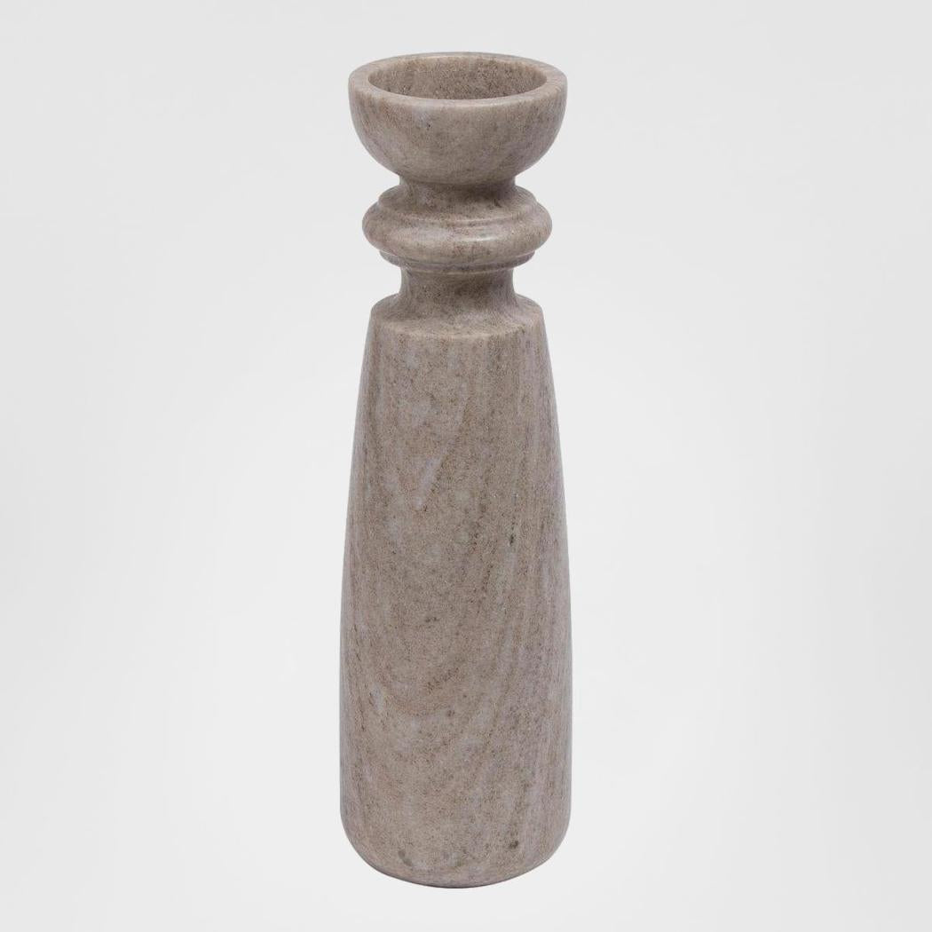 Santiago Marble Candle Stand Extra Large Brown