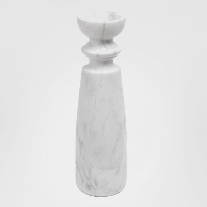 Santiago Marble Candle Stick Extra Large White