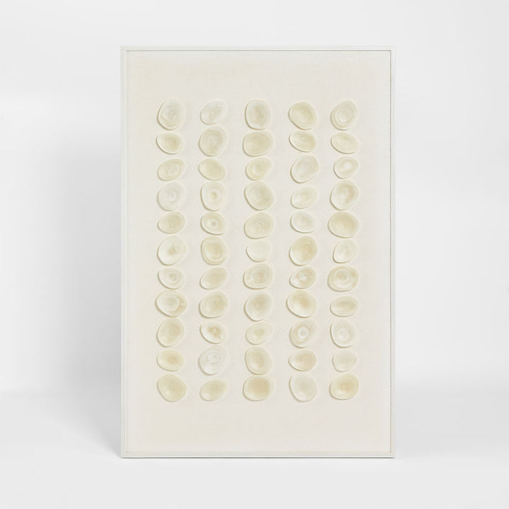 Maya Resin Wall Art 120 x 80cm White