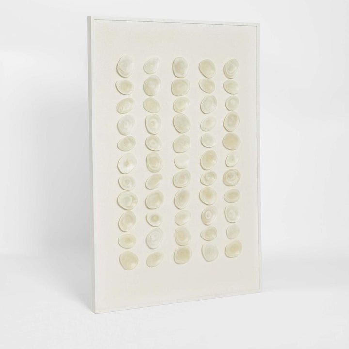 Maya Resin Wall Art 120 x 80cm White