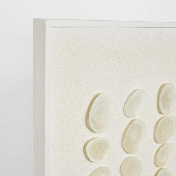 Maya Resin Wall Art 120 x 80cm White