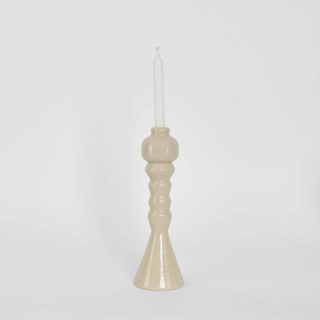 Lume Pillar Candle Stand White
