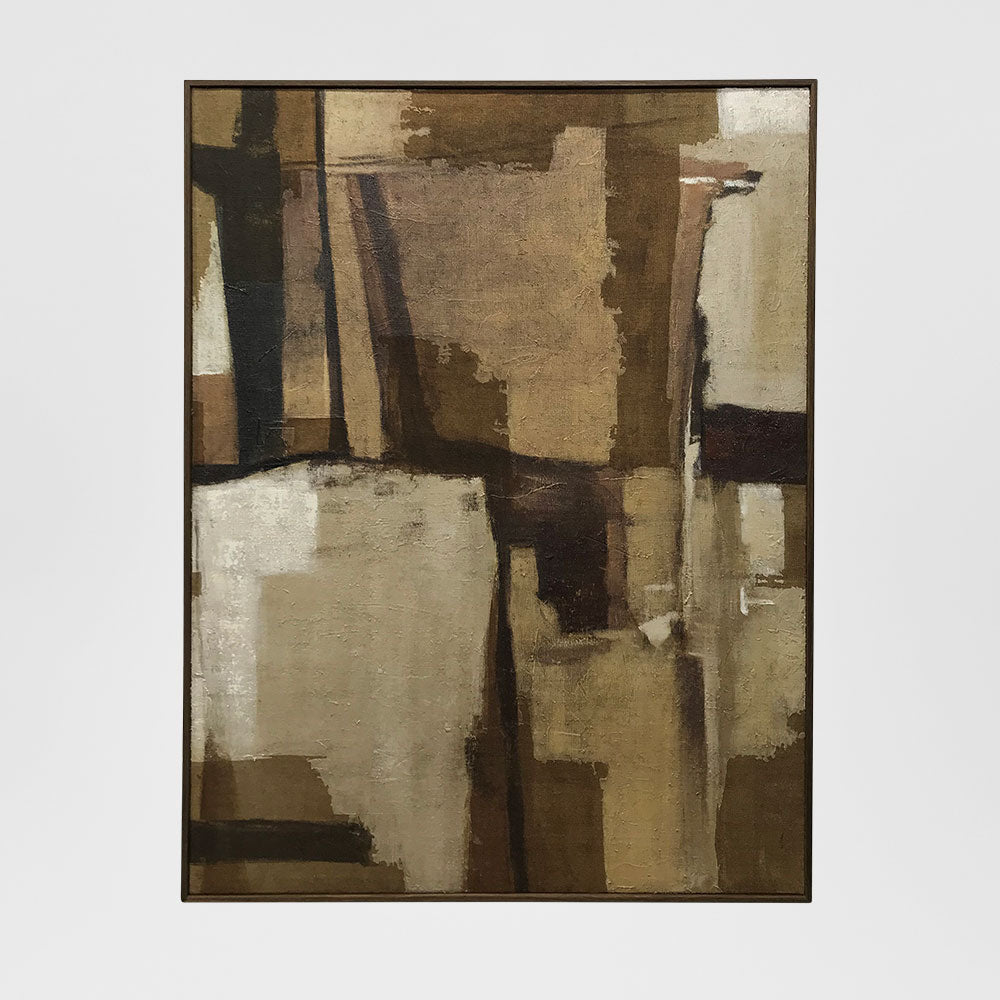 Muted Geometry Canvas Wall Art 90x120cm