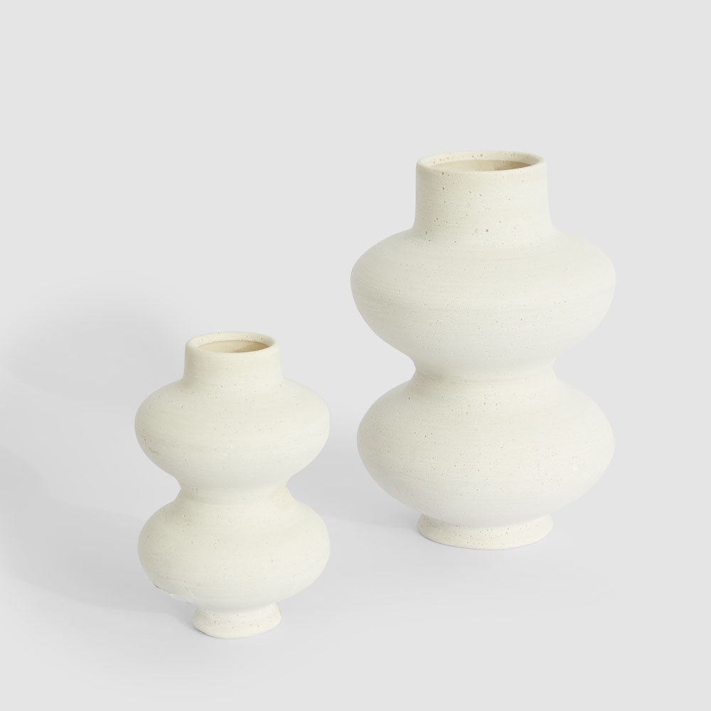 Bramble Tall Vase Chalk