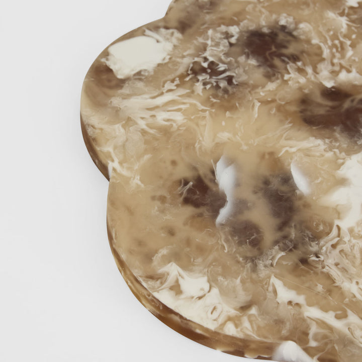 Halo Scallop Resin Chopping Board Latte