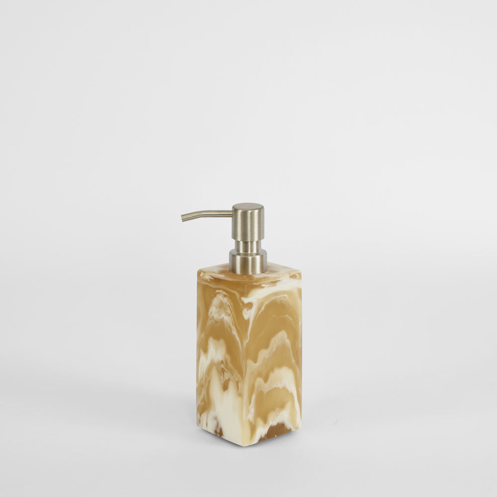 Halo Resin Soap Dispenser Medium Latte