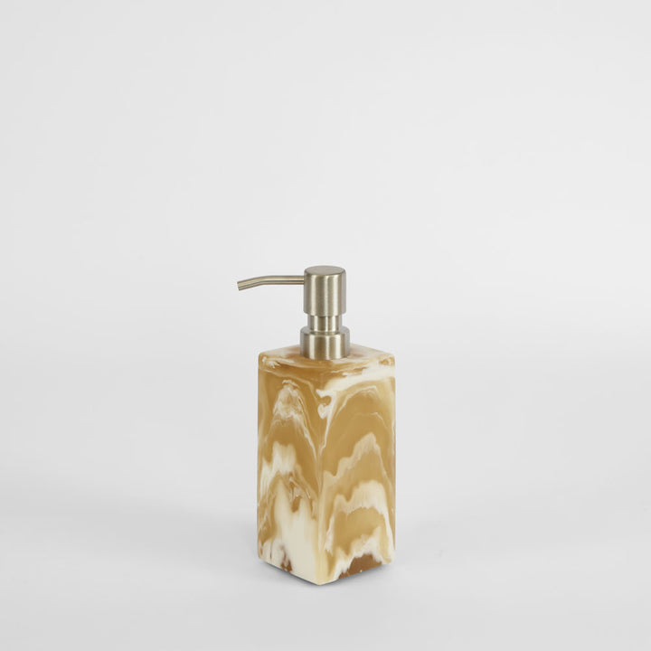 Halo Resin Soap Dispenser Medium Latte