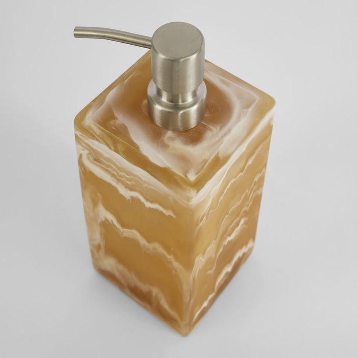Halo Resin Soap Dispenser Large Latte