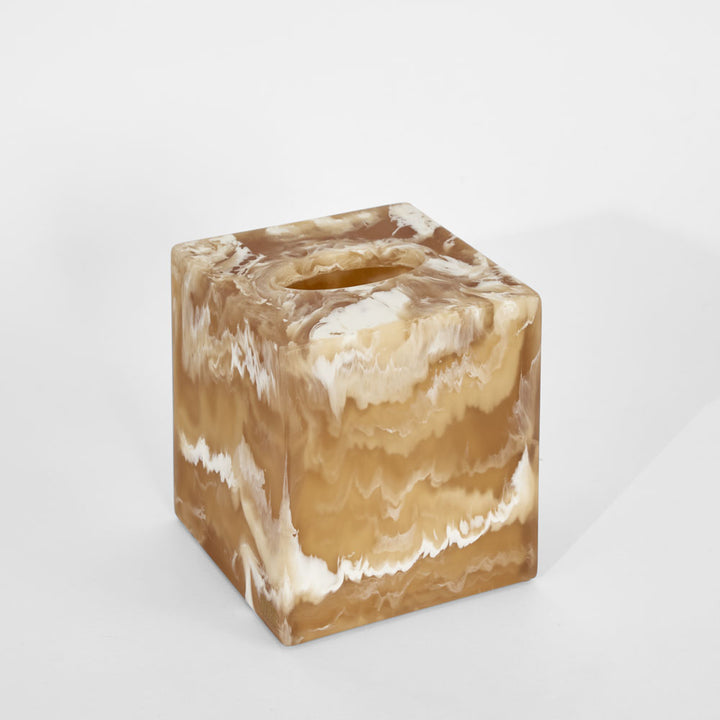 Halo Resin Tissue Box Latte