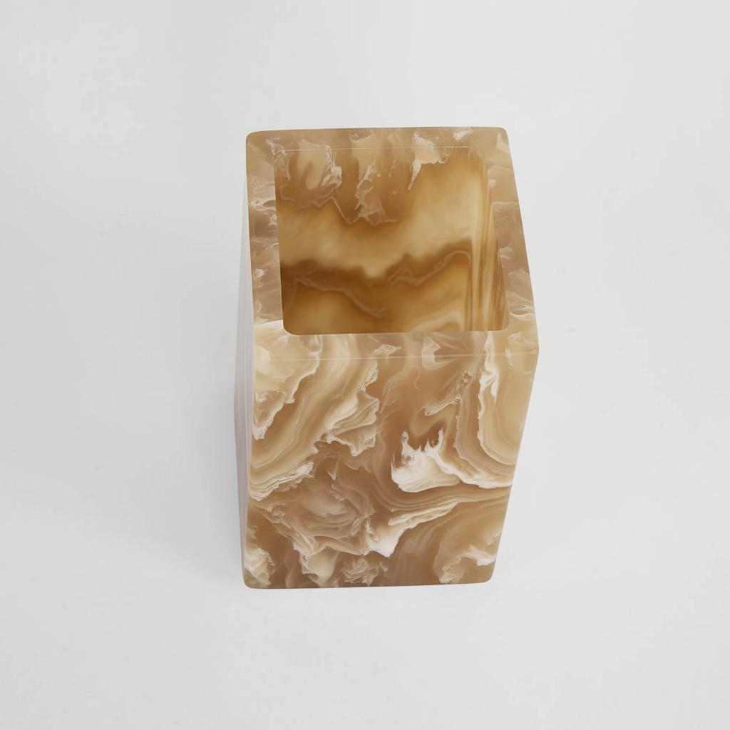 Halo Resin Tooth Brush Holder Latte