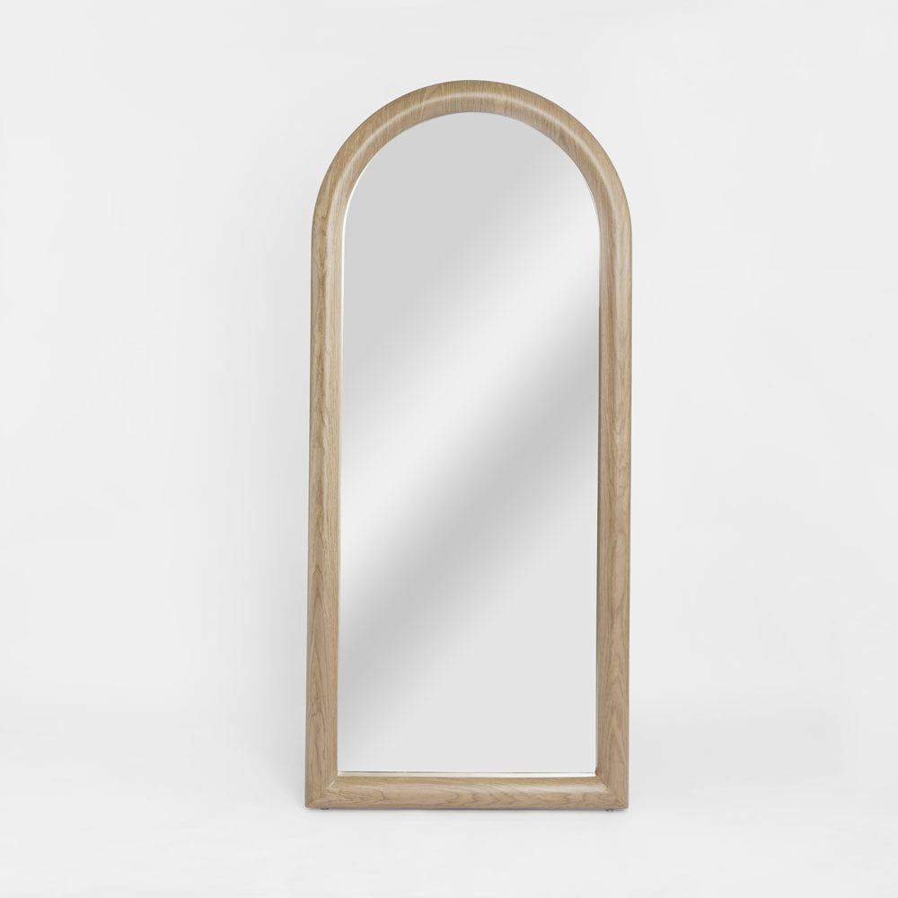 Mira Arched Mirror Light Walnut 180cm