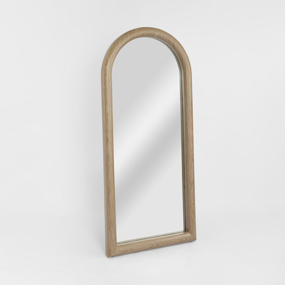 Mira Arched Mirror Light Walnut 180cm