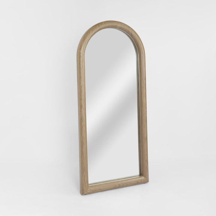 Mira Arched Mirror Light Walnut 180cm