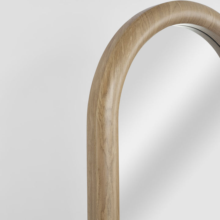 Mira Arched Mirror Light Walnut 180cm