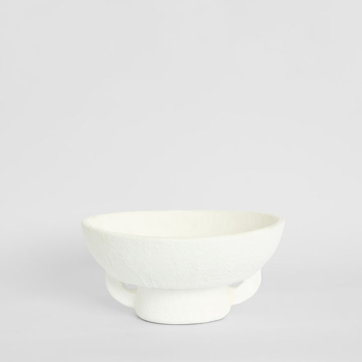 Ciel Footed Bowl Wide White