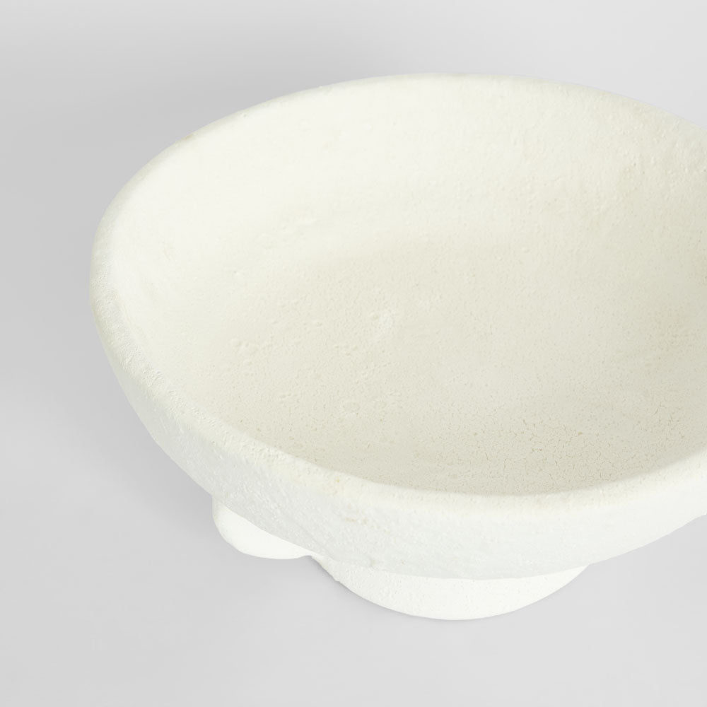Ciel Footed Bowl Wide White