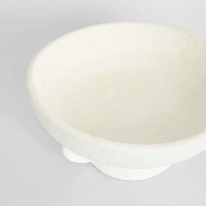 Ciel Footed Bowl Wide White