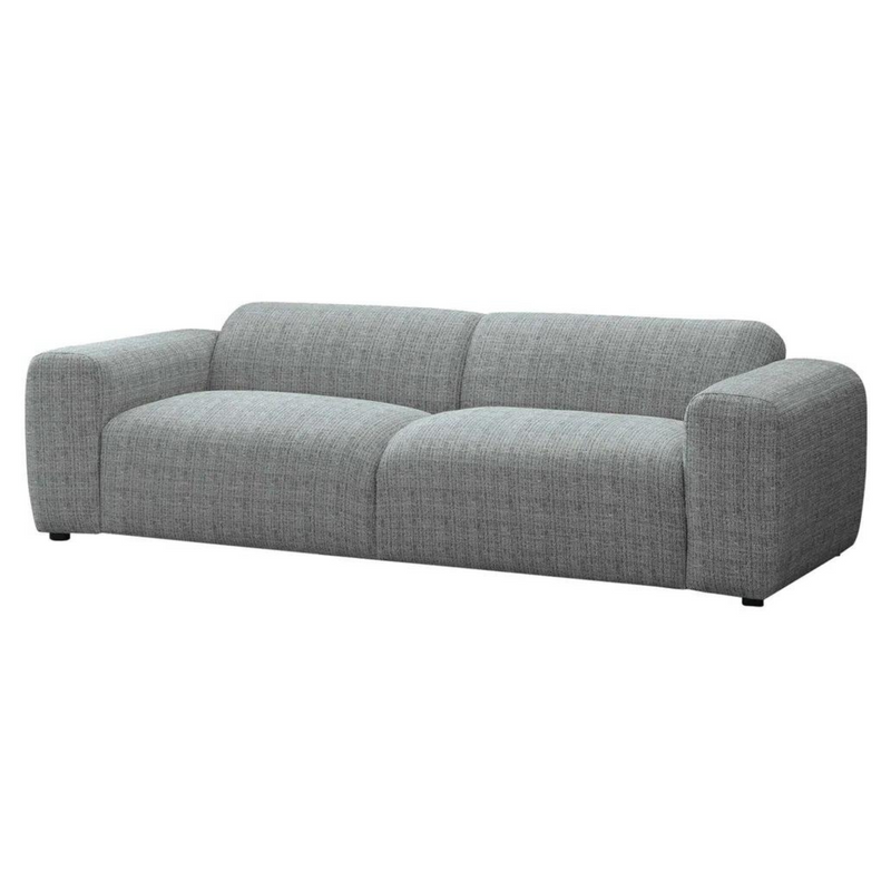 Lumi Sofa 3 Seater Grey Fleck