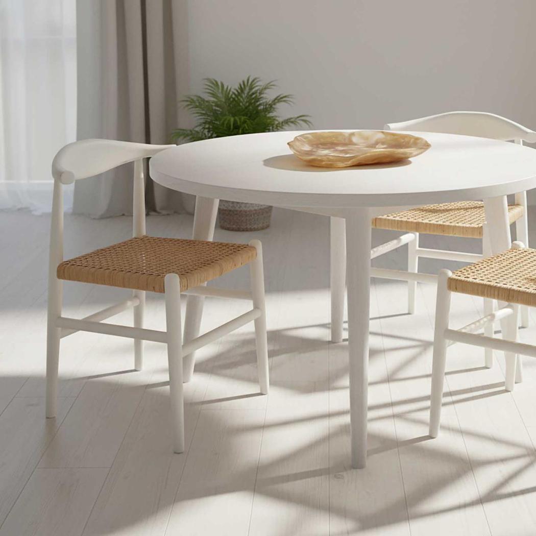 Sorren Dining Chair White / Natural