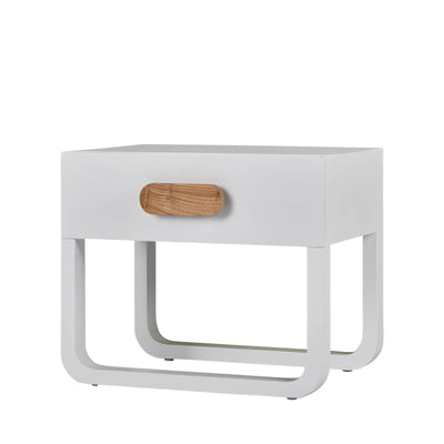 Norma Bedside Table White