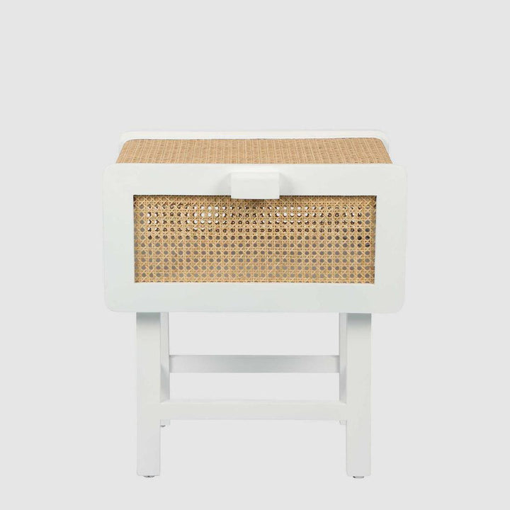 Zoe Bedside Table Chalk