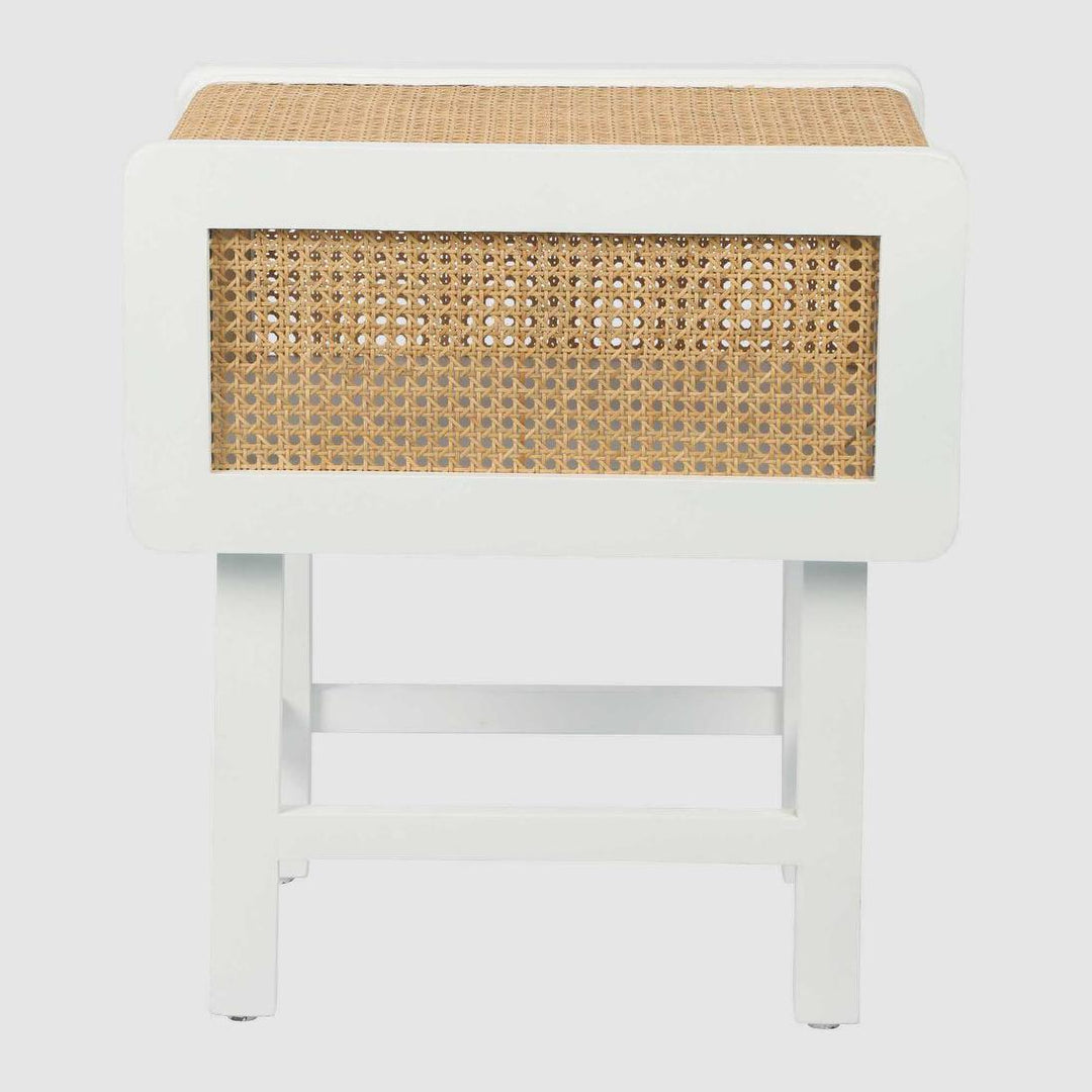 Zoe Bedside Table Chalk