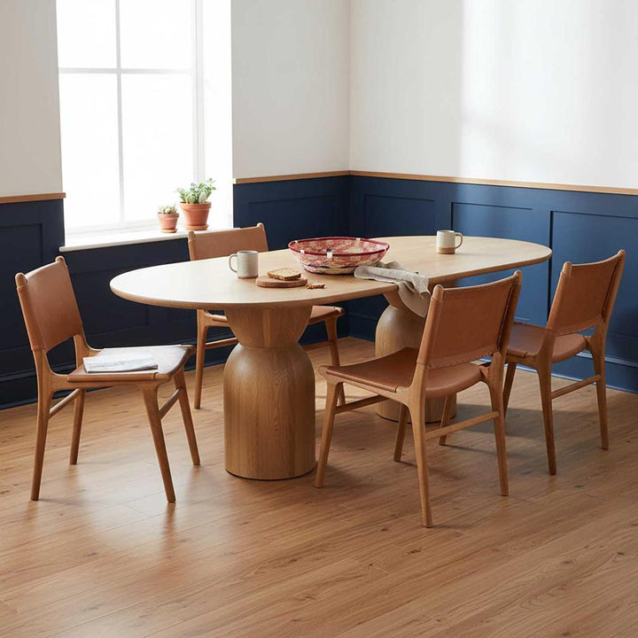 Marvin Dining Chair Toffee Leather at the BACK