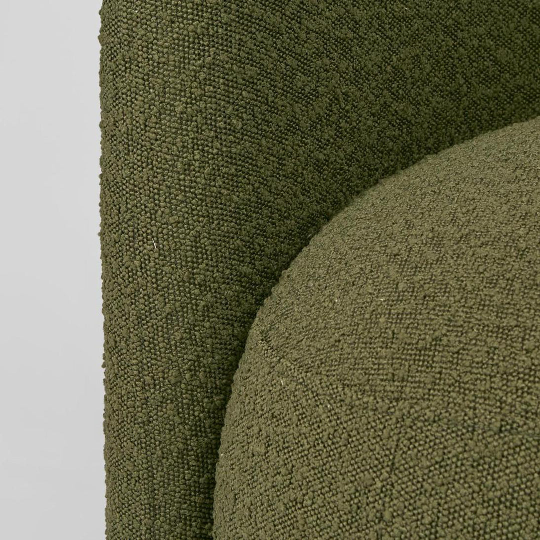 Plume ArmChair Olive Boucle