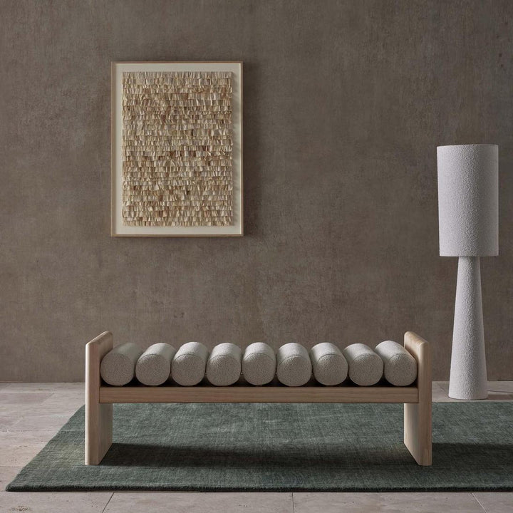 Ava Bench Seat Ivory & Natural